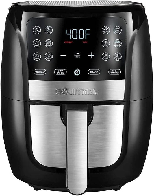 Gourmia Air Fryer Oven Digital Display 6 Quart Large Cooker 12 Cooking Presets