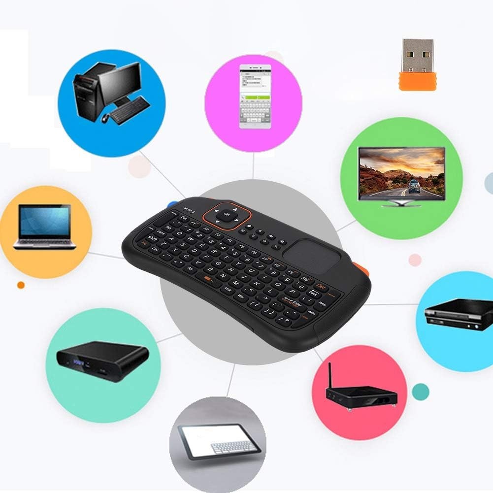 Zopsc 83‑Key Mini Keyboard Touchpad 2.4G Wireless Android/PC Remote