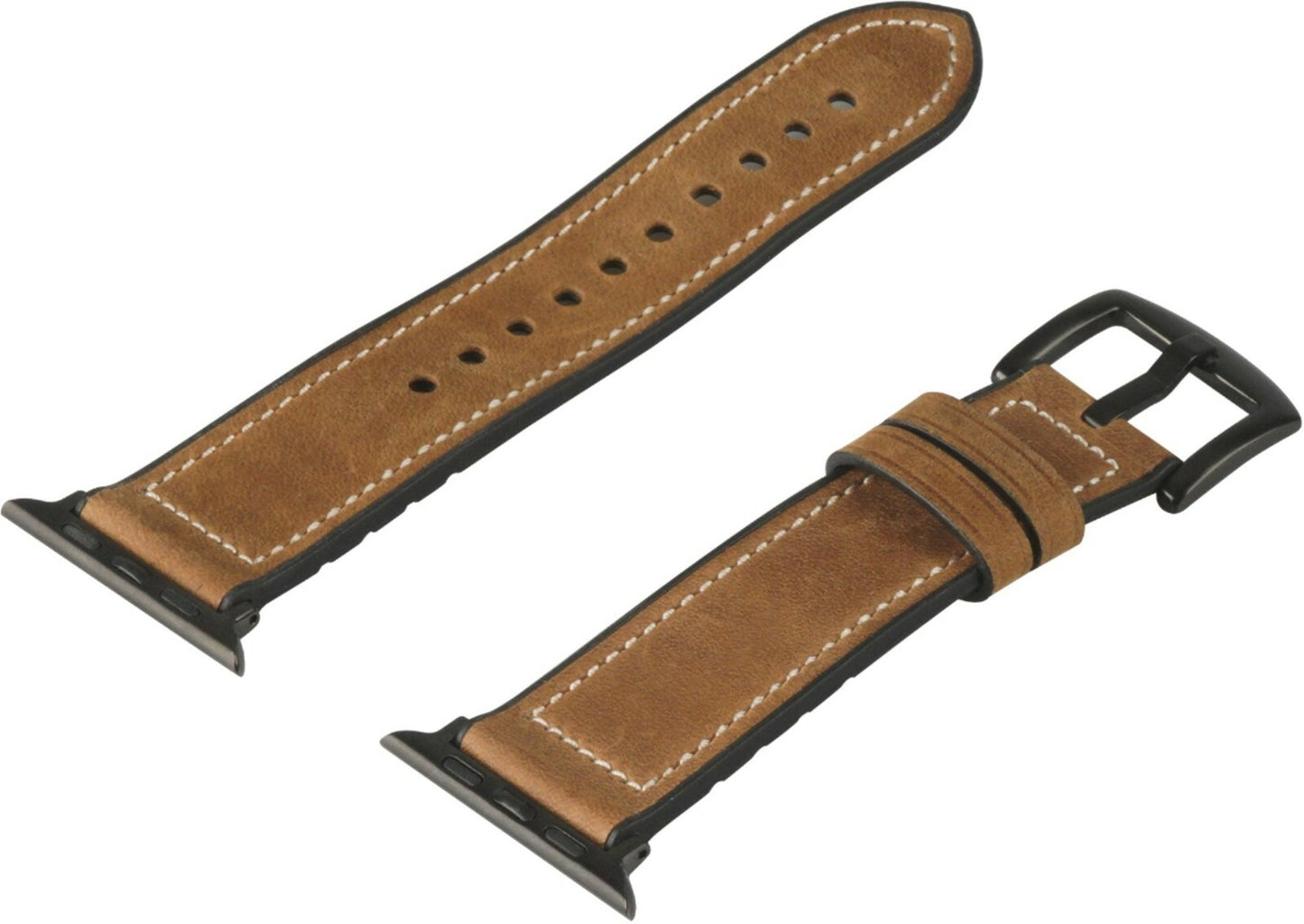 NEXT Hybrid Leather iWatch Sport Band Apple Watch 42mm 44mm Brown