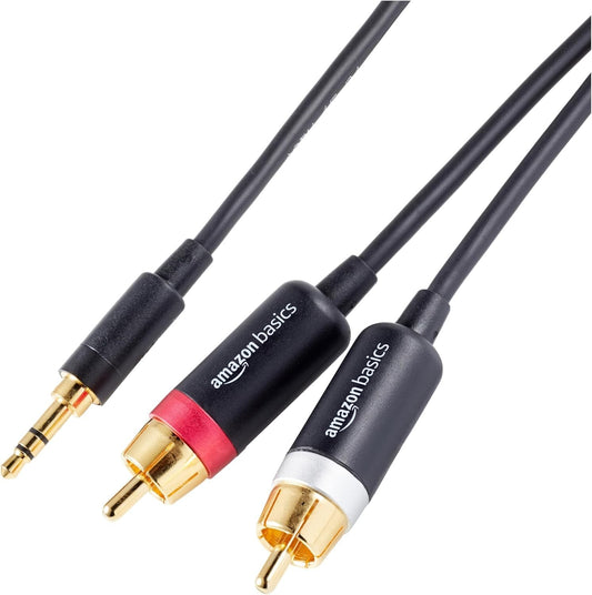 RCA Amazon Basics 35 Aux To 2 X Adapters Audio Cable Amplifiers Active