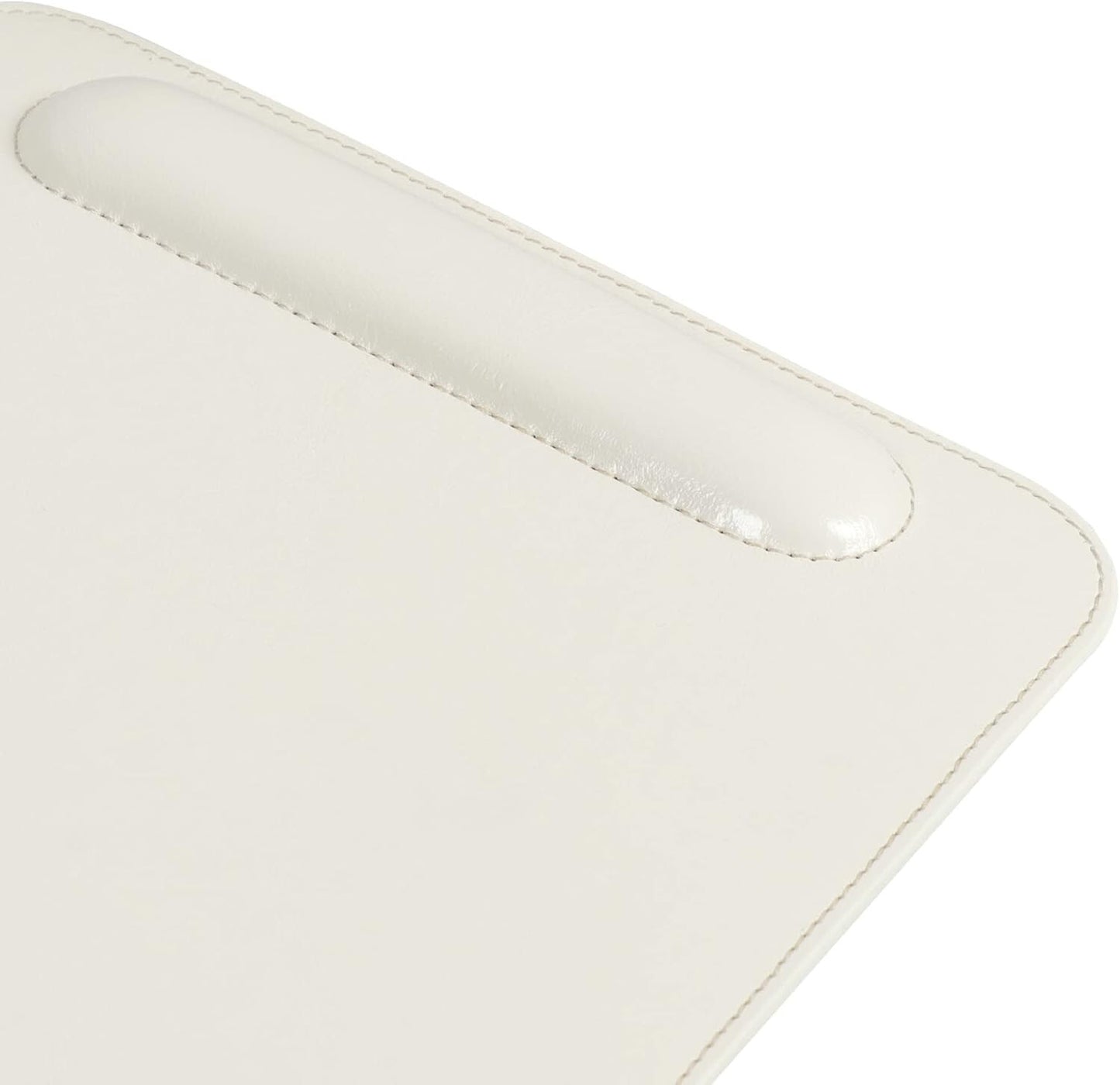 Londo Leather Mousepad Wrist Rest White