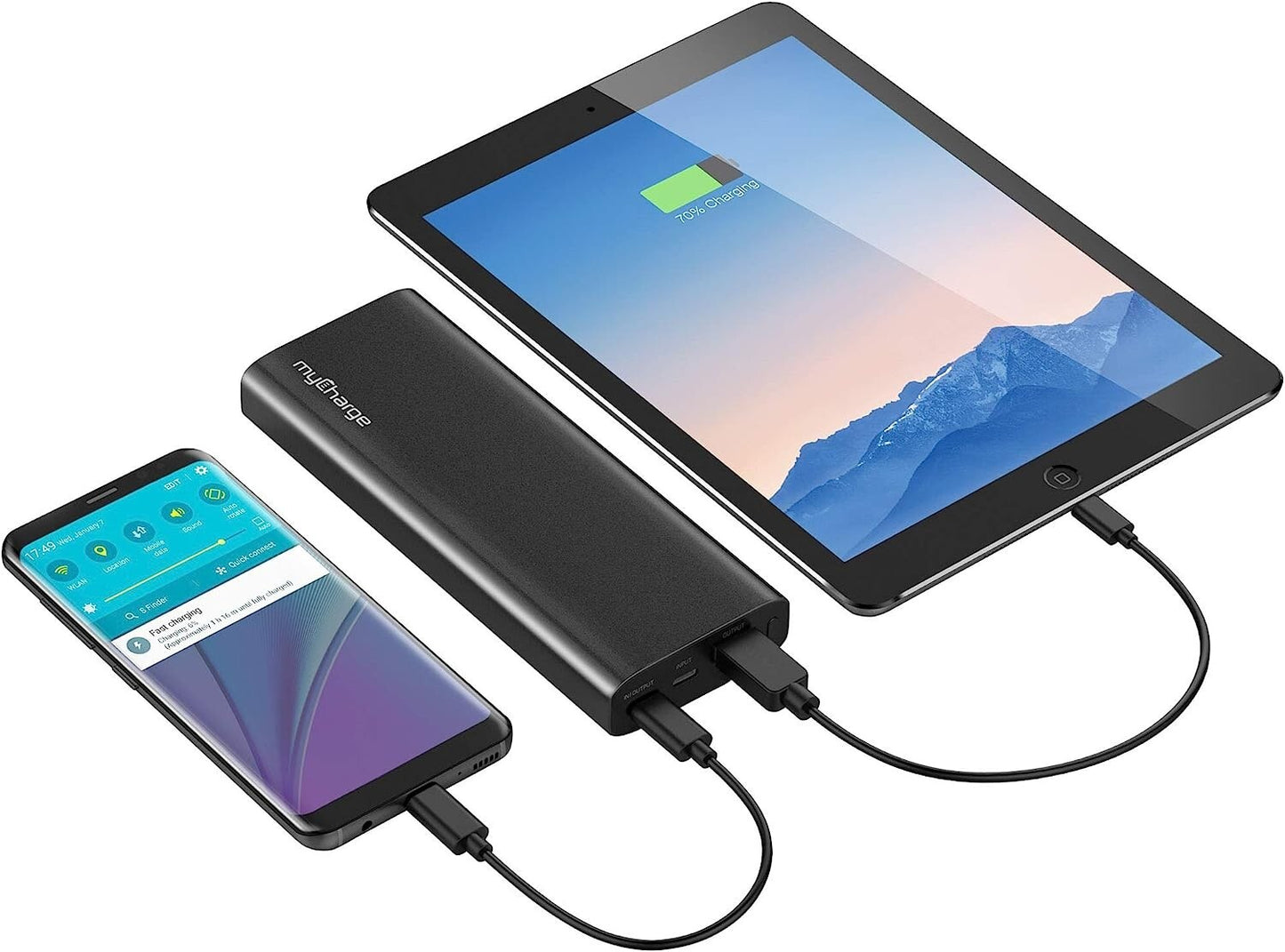 18W USB myCharge RazorMegaC Portable Charger 20100mAh Dual QC 30