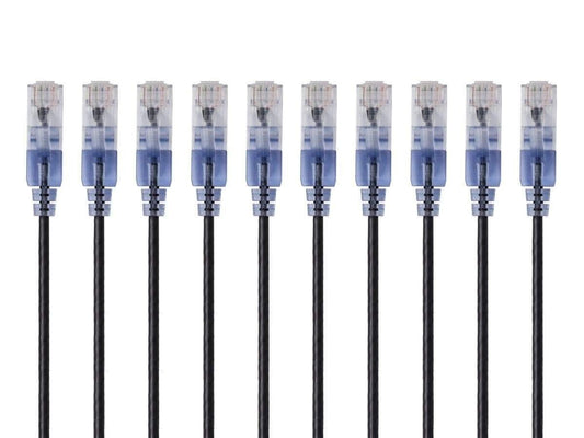 Monoprice 5 Feet Slim Run Cat6 Ethernet Cable High Performance SlimRun Black