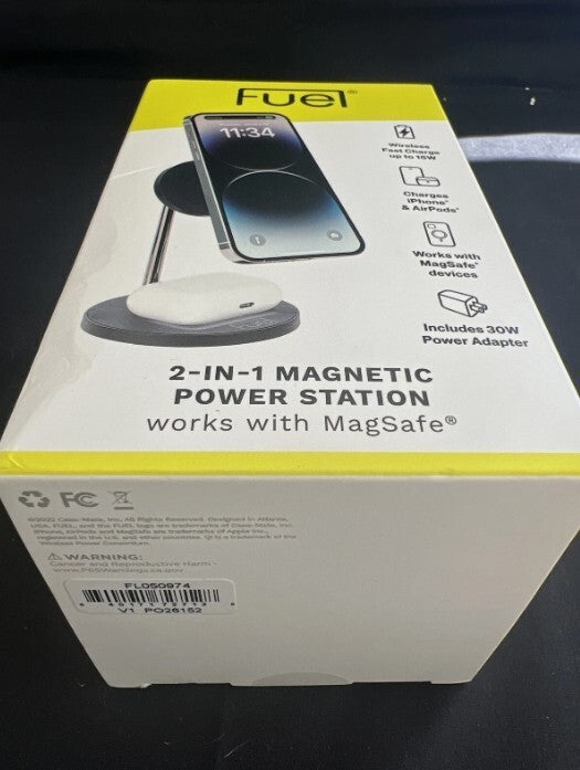 15W Fuel Charger Stand 2in1 MagneticMagSafe Wireless Station Qi2