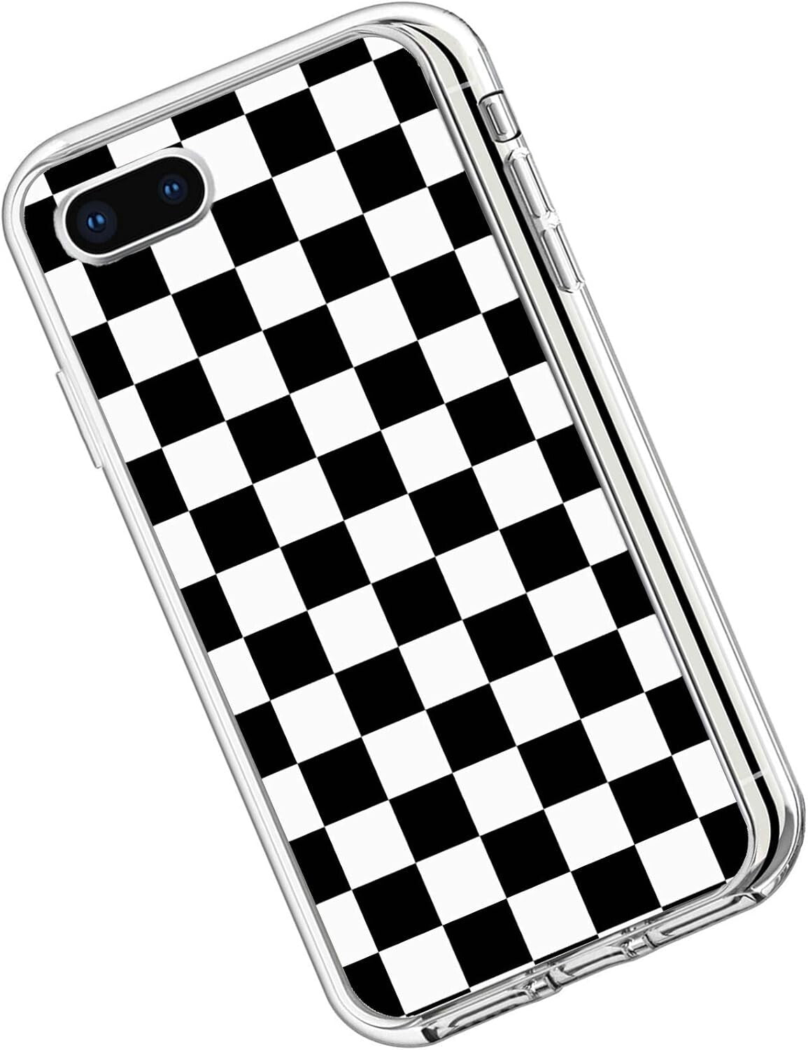 Phone Clear AntiScratch Limited Ed Black Checkered iPhone 78 Plus 55