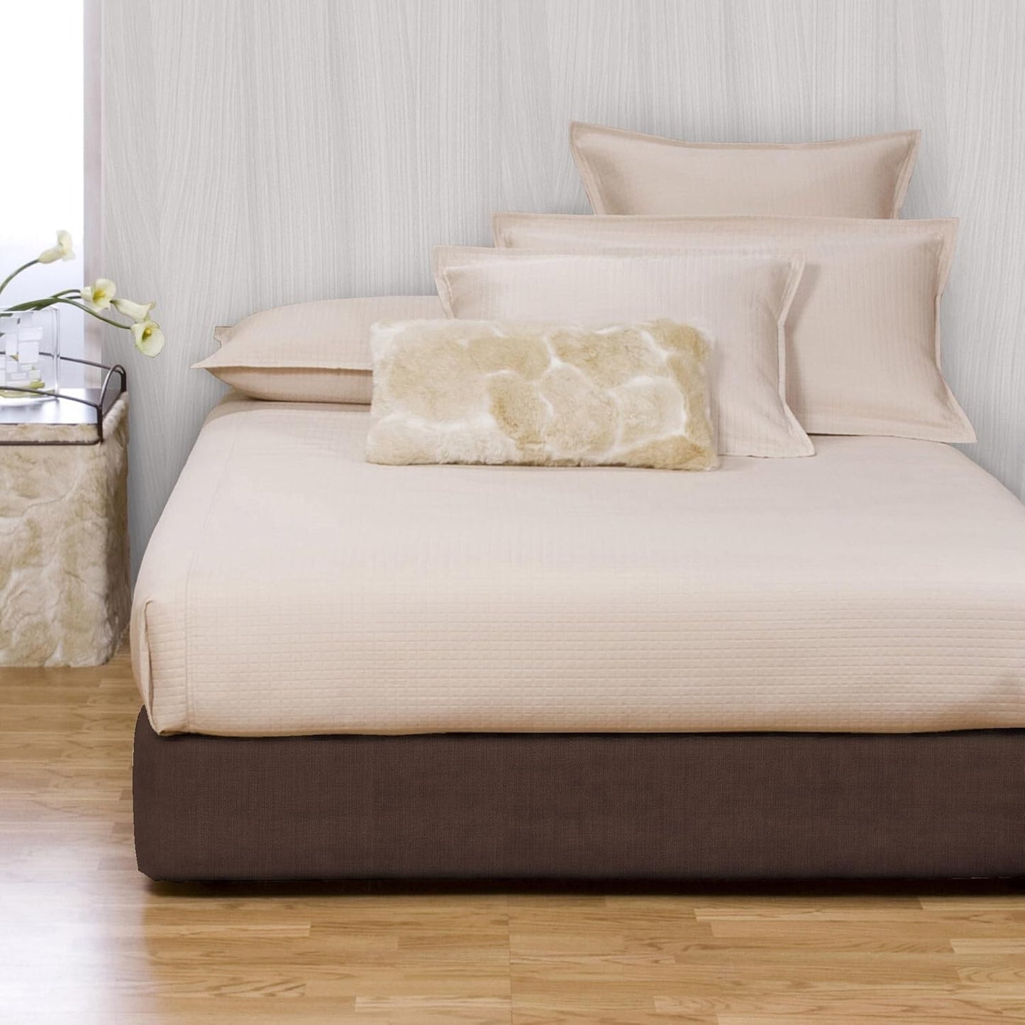 243-202 Howard Elliott Boxspring Cover Only King Size in Sterling Chocolate