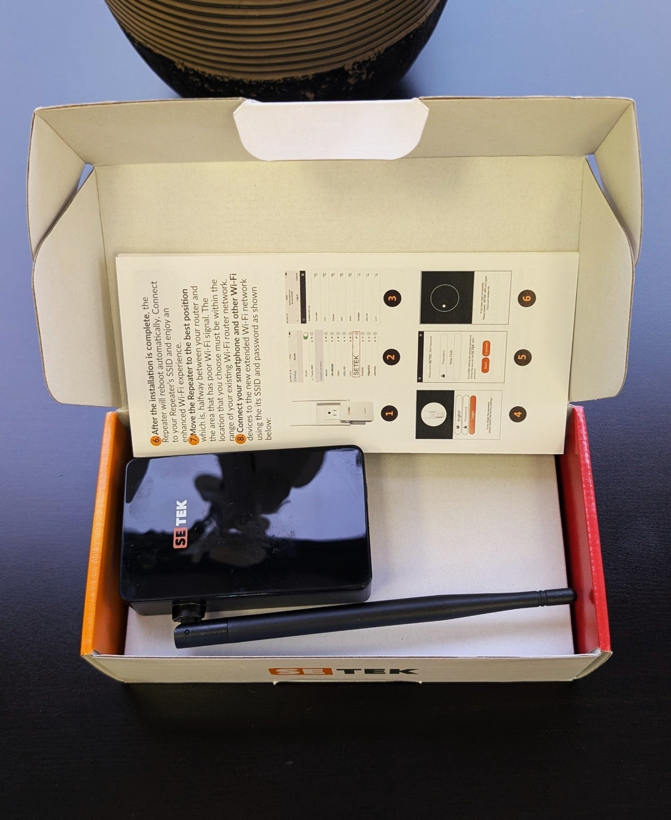 DrillTop WiFi Extender – 2000 Sq Ft Coverage, 14 Devices, LAN, 2 Antennas