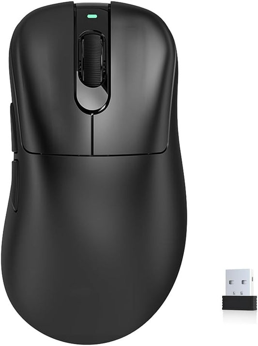 Wireless Gaming Mouse 24000 DPI – Wired/2.4GHz/Bluetooth, 150H Battery, Black