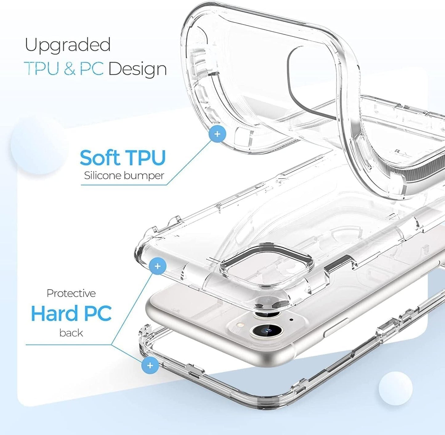 ORIbox iPhone 15 Plus14 Plus Clear 10 FT Military Grade Shockproof