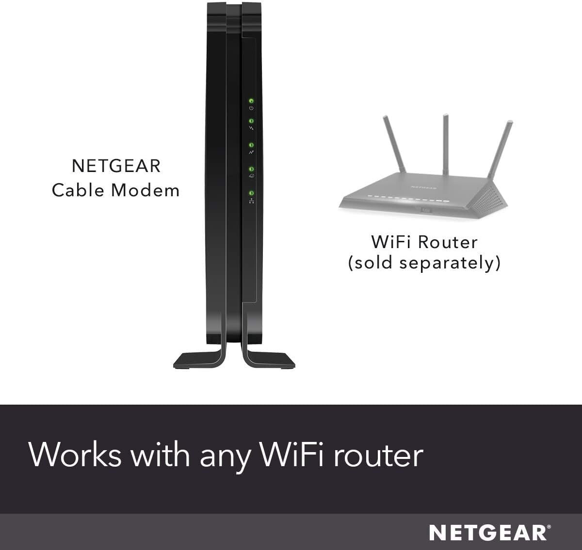 NETGEAR CM500 Cable Modem Cable Plans Up to Mbps 30