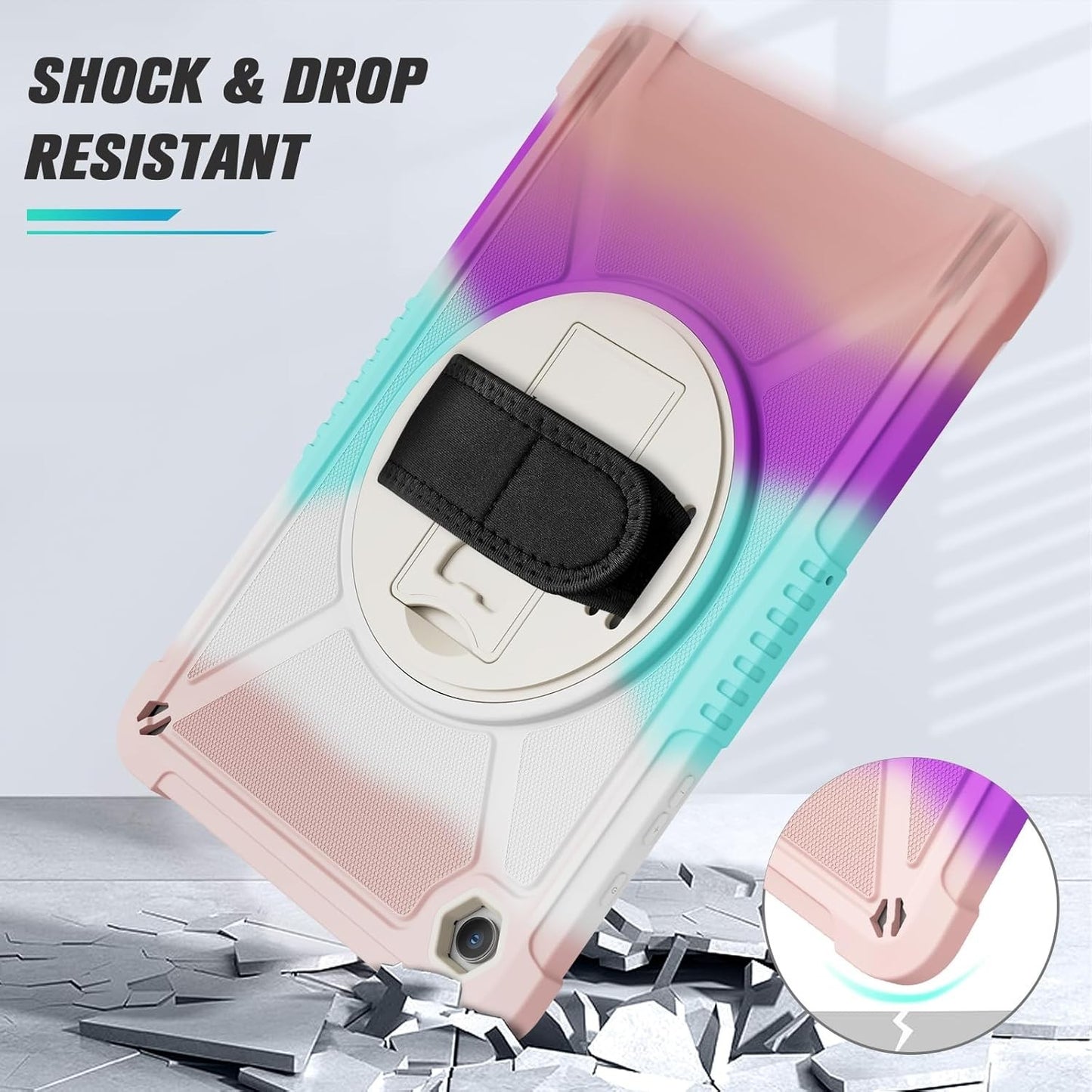 Ztotop Case for Galaxy Tab A9+ 11" 2023 SM-X210/X216 Shockproof w/ Strap
