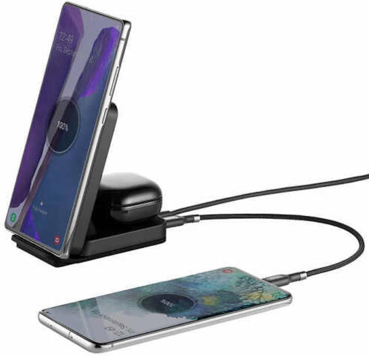 OEM Ubio Labs 2in1 Wireless Charging Stand Black Pack