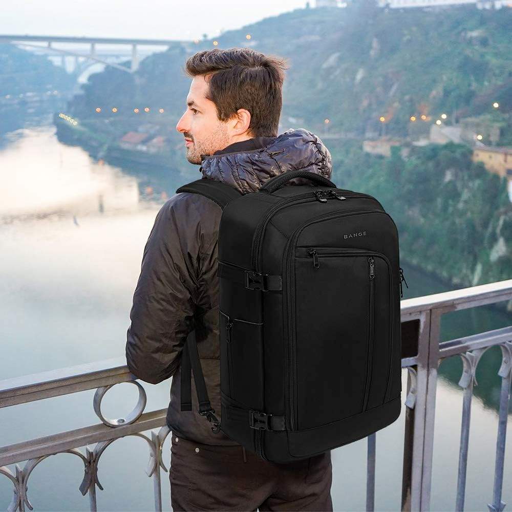 BANGE 40- Travel Overnight Backpack Liter Flight Approved Weekender Bag Carry