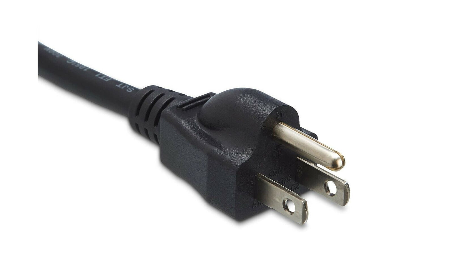 Amazon Basics Computer Monitor TV Replacement Power Cord 3Foot Black