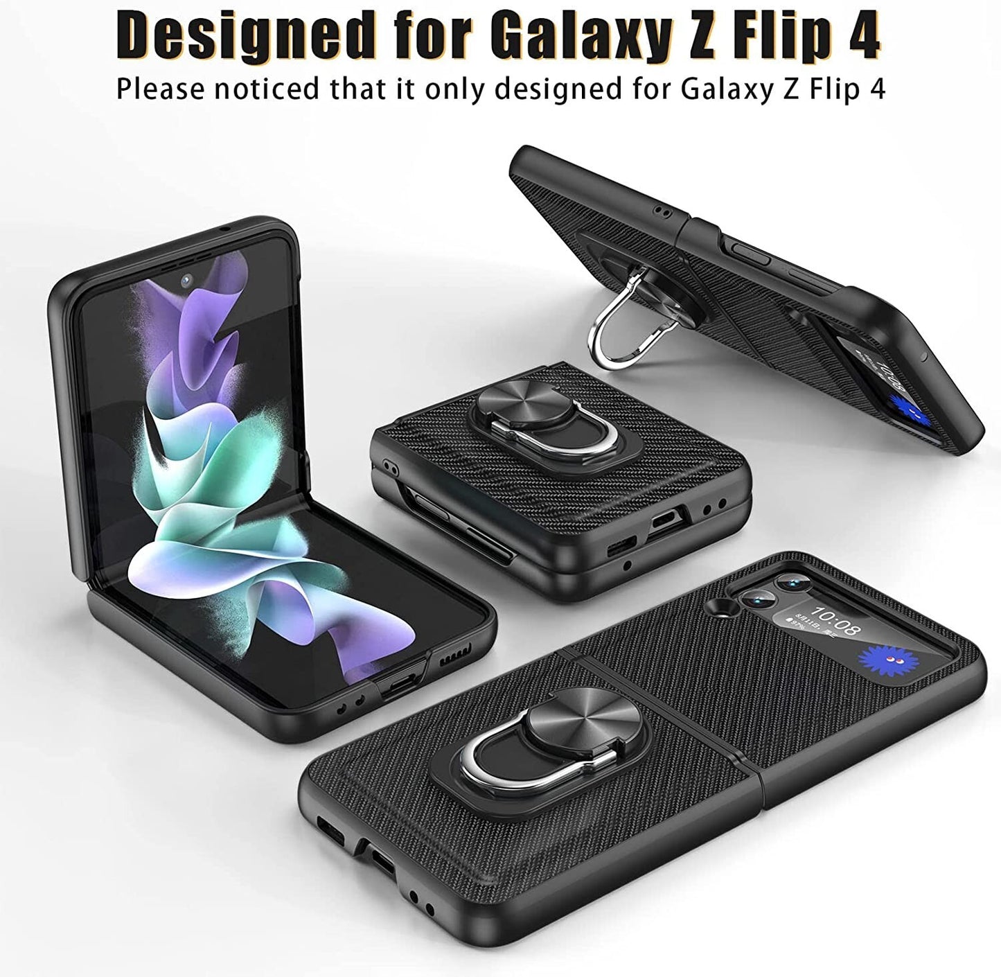 Fewdew Kickstand Galaxy Z Flip 4Z Flip 4 w Hinge Protection