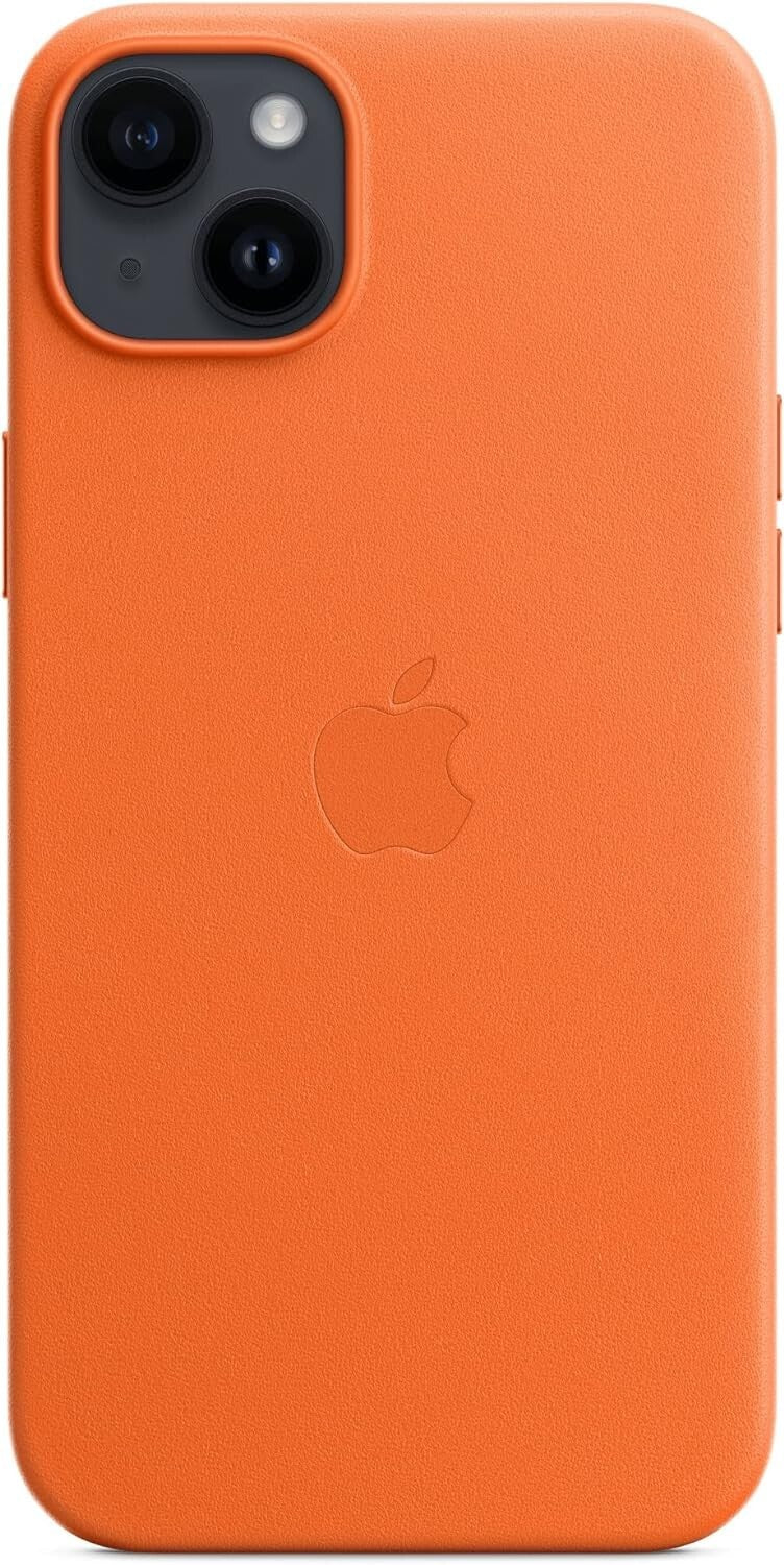 Apple iPhone 14 Plus Leather MagSafe Orange