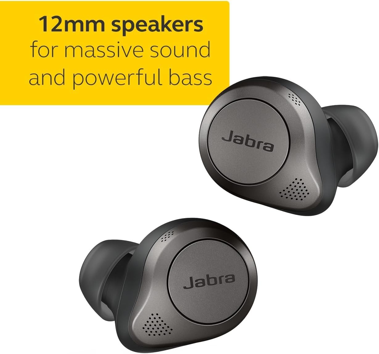 Jabra Elite 85t True Wireless Bluetooth Earbuds, Titanium Black – Advanced Noise