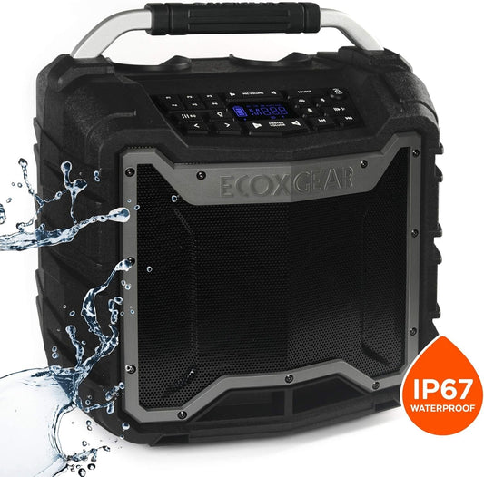 ECOXGEAR EcoTrek 100W Rugged Waterproof Bluetooth Speaker & PA System Gray