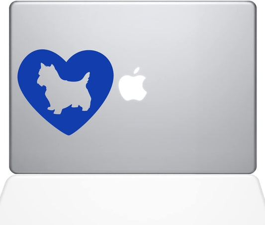 Decal Guru Heart Yorkshire Terrier MacBook Decal Vinyl Sticker 15 MacBook