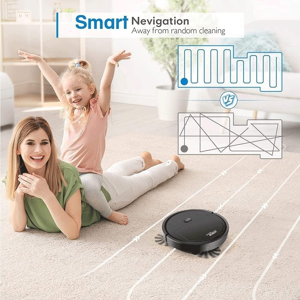 GadgetCenter Sweeping Robot w Smart Sensor Protectio Good Hard Floors Pet