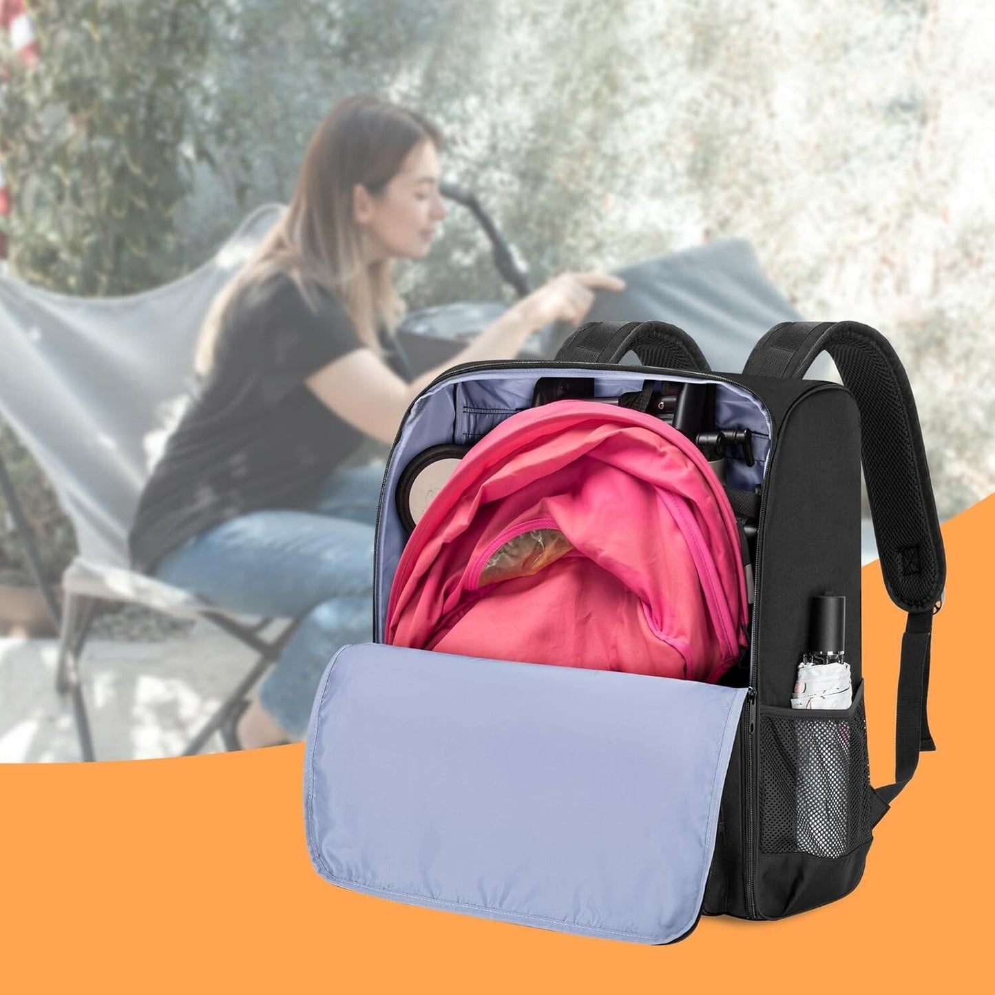 GRAOSO BABYZEN Stroller Backpack Compatible Baby Travel Bag