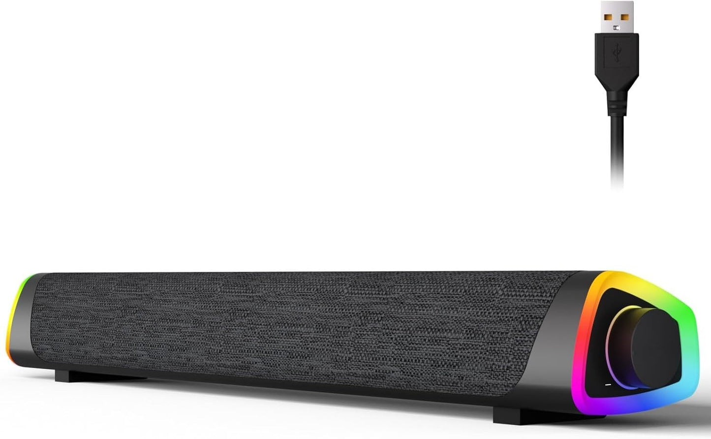 SOULION R30+ Bluetooth Computer Speakers USB Sound Bar w/ LED for PC/Laptop