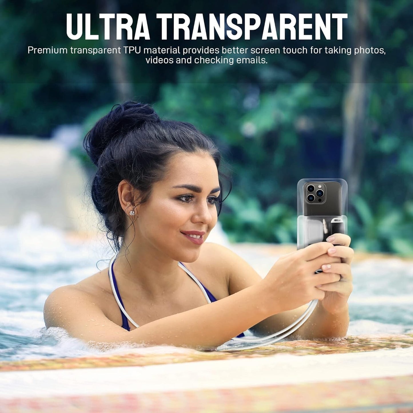 Seawisp Universal Waterproof Phone Pouch Double Space Clear