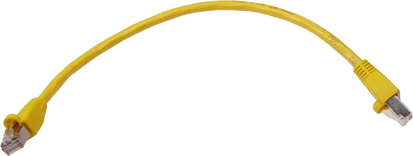 NTW STP 1 Cat6a Snagless Shielded Ethernet Network Patch Cable Yellow