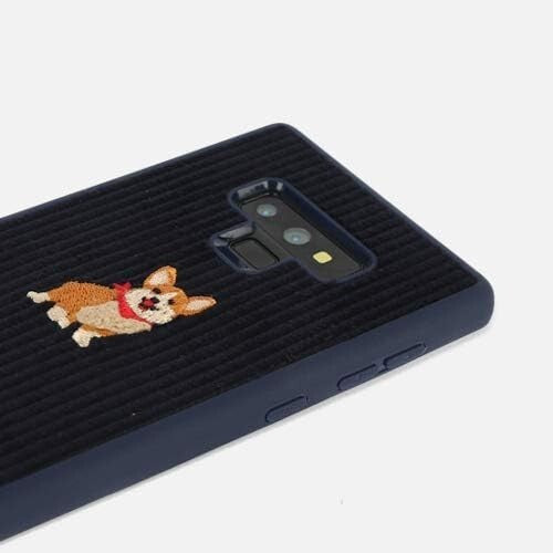 DesignSkin Note 9 Corduroy Embroidered Cloth Covered Thin Fit Lightweight
