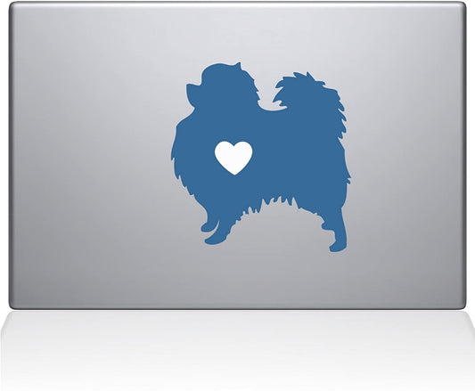 Decal Guru Pomeranian Love Silhouette Decal Vinyl Sticker 13 MacBook Pro