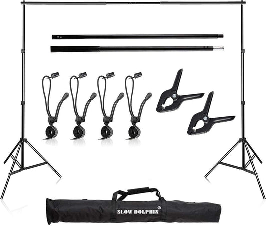 SLOW DOLPHIN Photo Video Studio 10x7ftWxHAdjustable Backdrop Support system