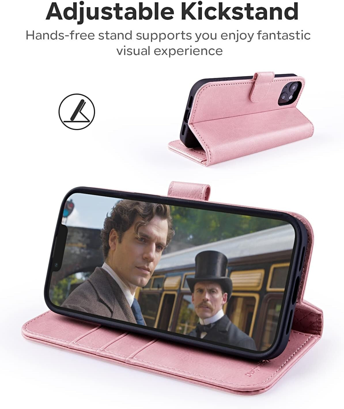 OCASE Compatible w iPhone 14 Wallet PU Leather Flip Folio Card Hold