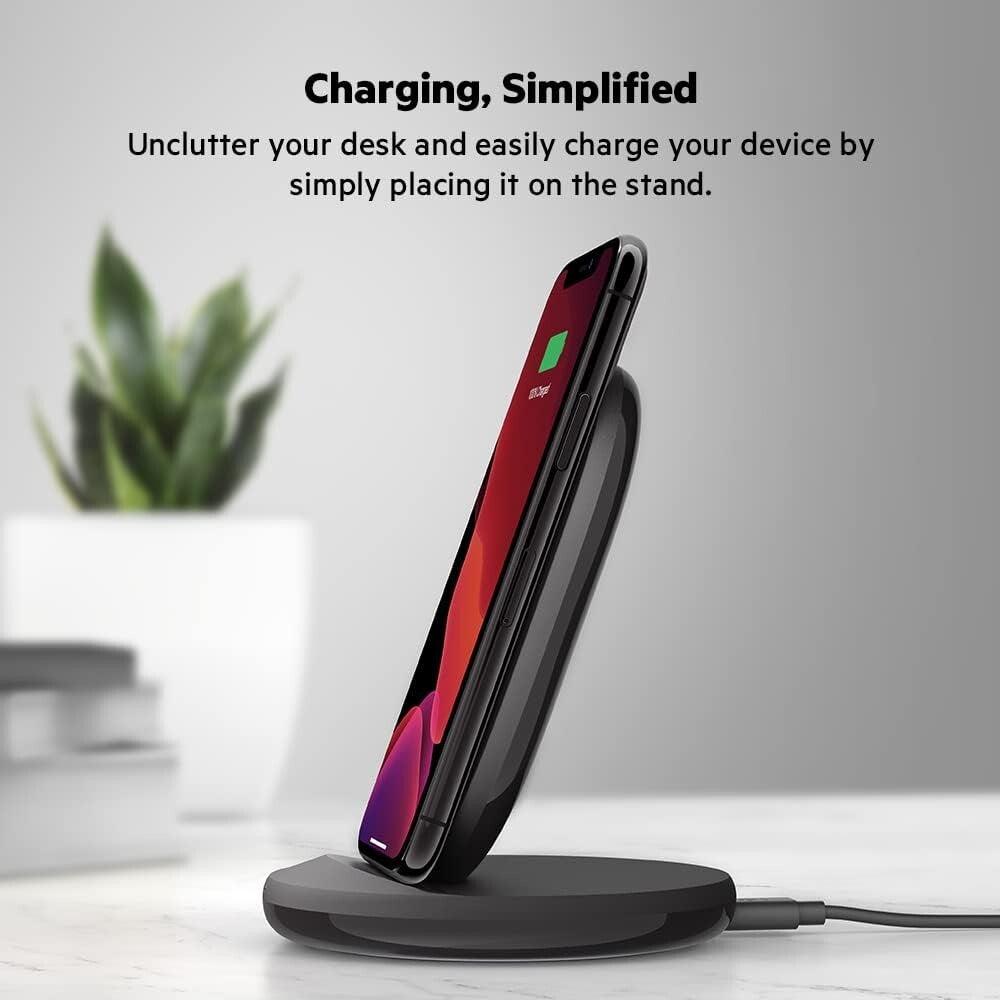 15W Belkin Wireless Charging Stand QiCertified Charger Stand iPhone