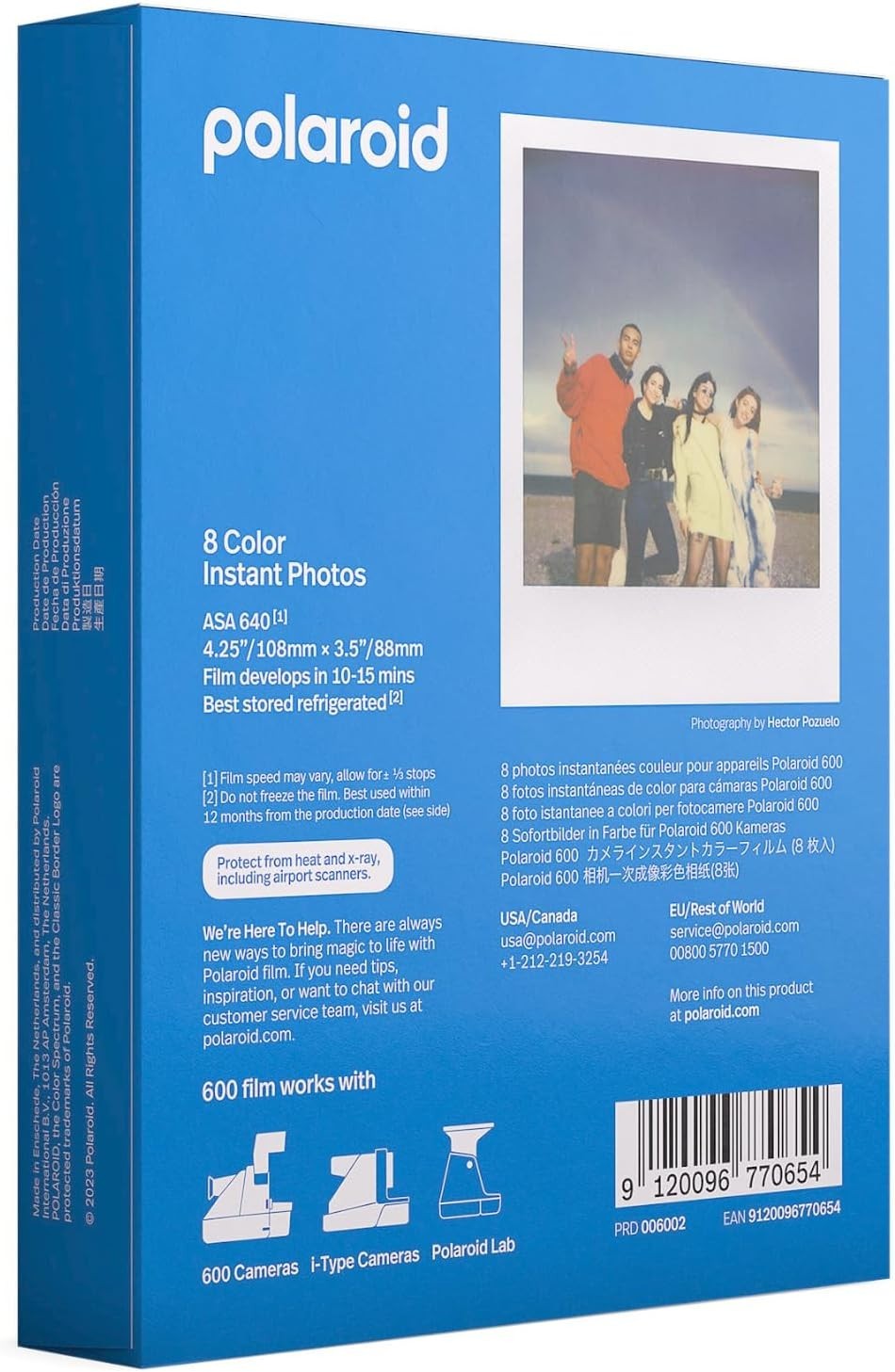 Polaroid 600 Color Film – 8 Exposure Pack, Instant Photo Film