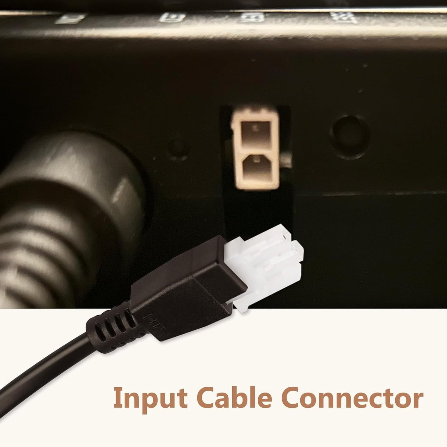 6.6ft Power Cord for Adjustable Bed Base – Replacement Input Cable, Black