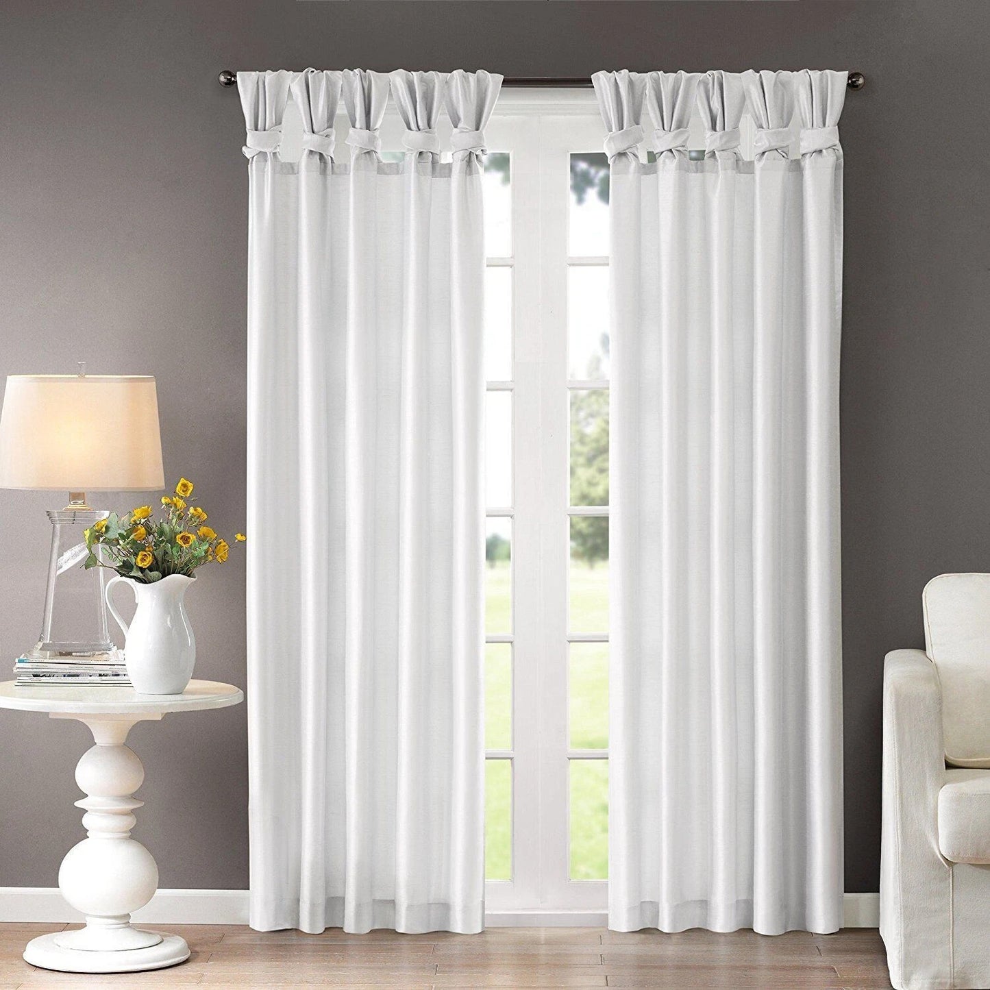 Madison Park Window Curtain White 95 Panel