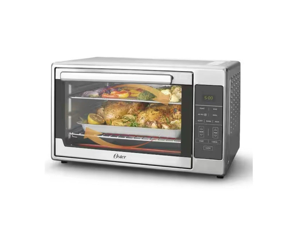 Oster 1700W Digital Air Fryer Toaster Oven – XL, Stainless Steel, Multi-Function