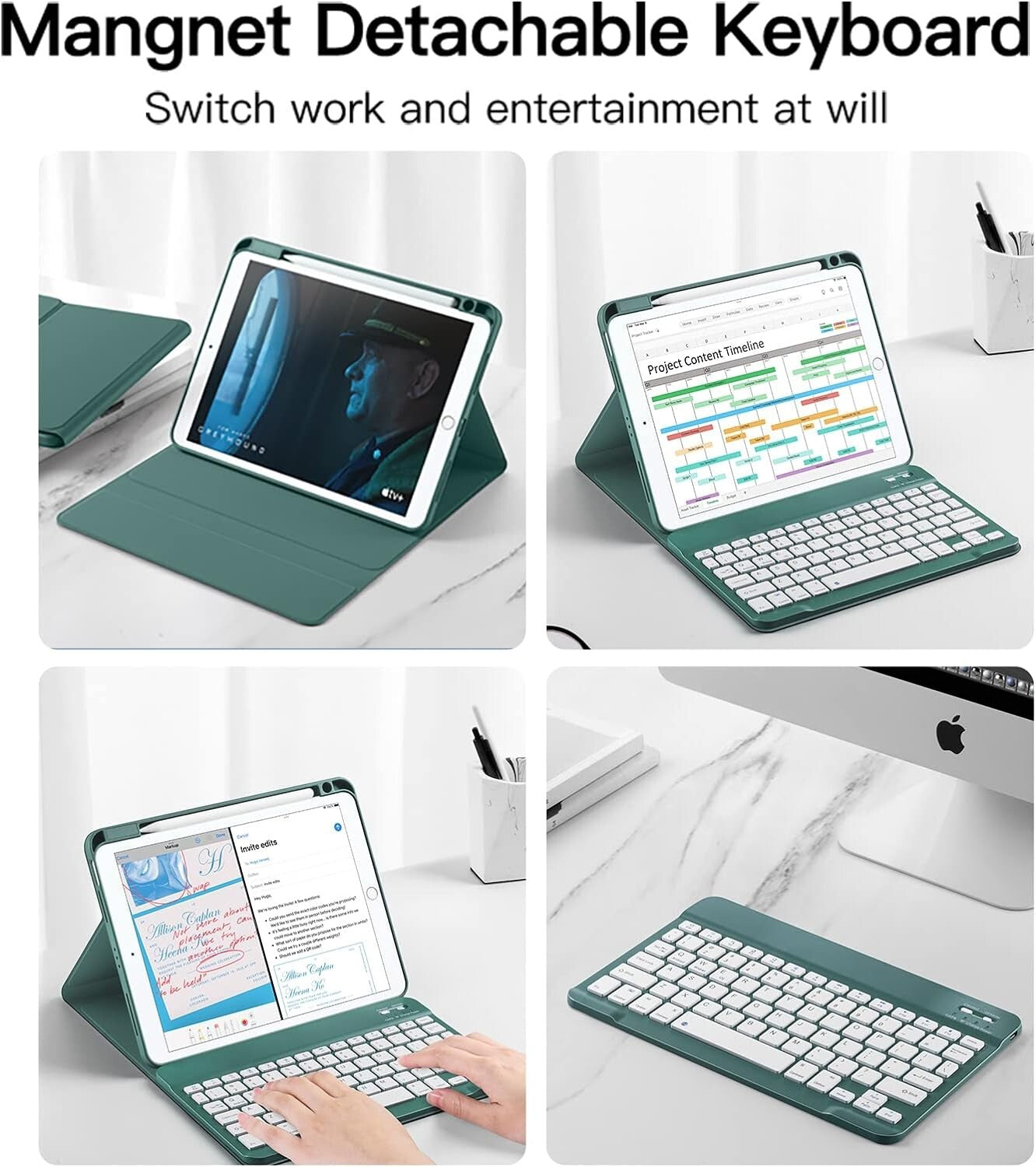 2022 2020 Laetass Keyboard iPad Air 5th iPad Air 4th 109 Leather