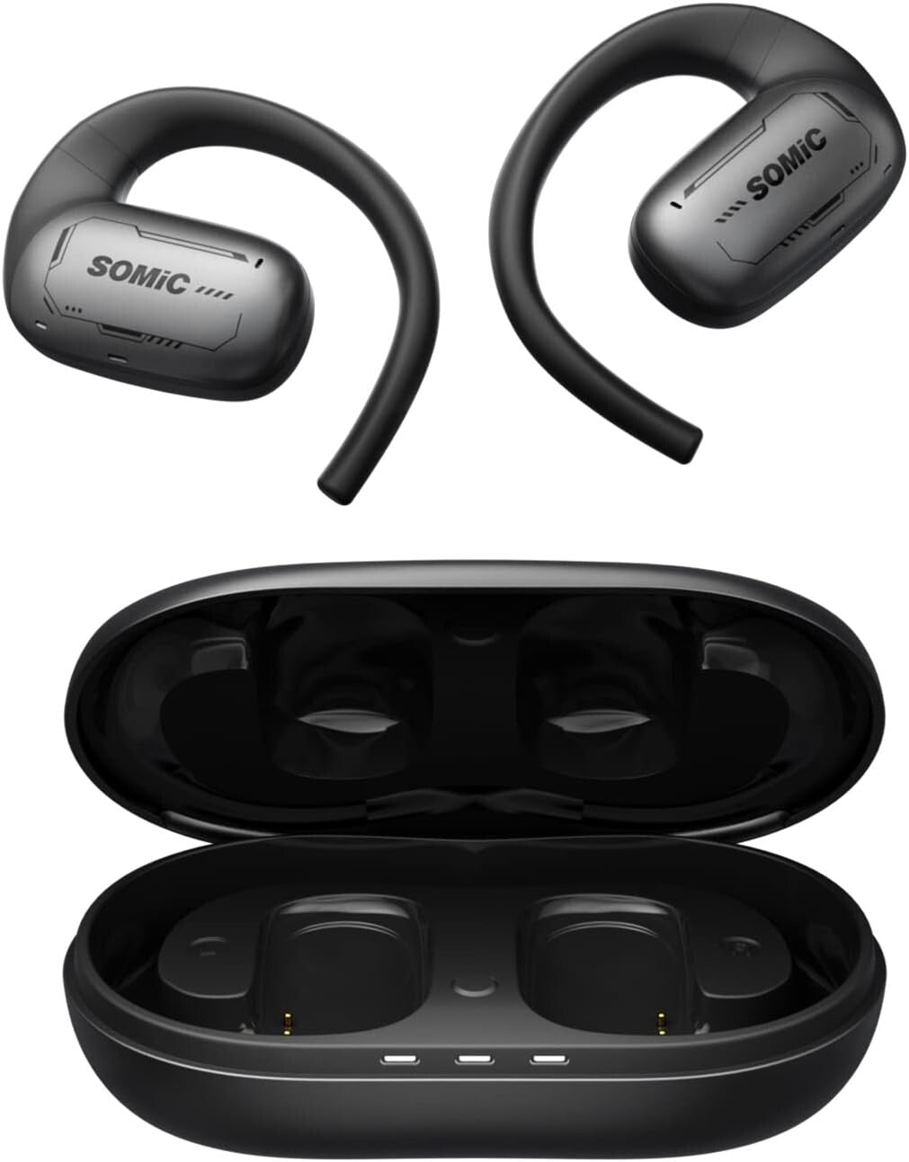 EASARS Open Ear Headphones True Wireless Open Ear Earbuds w 162mm Large Driver