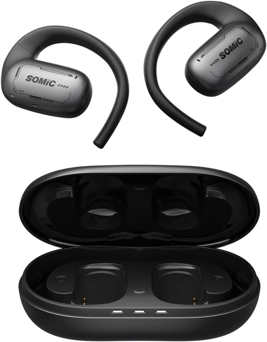 EASARS Open Ear Headphones True Wireless Open Ear Earbuds w 162mm Large Driver