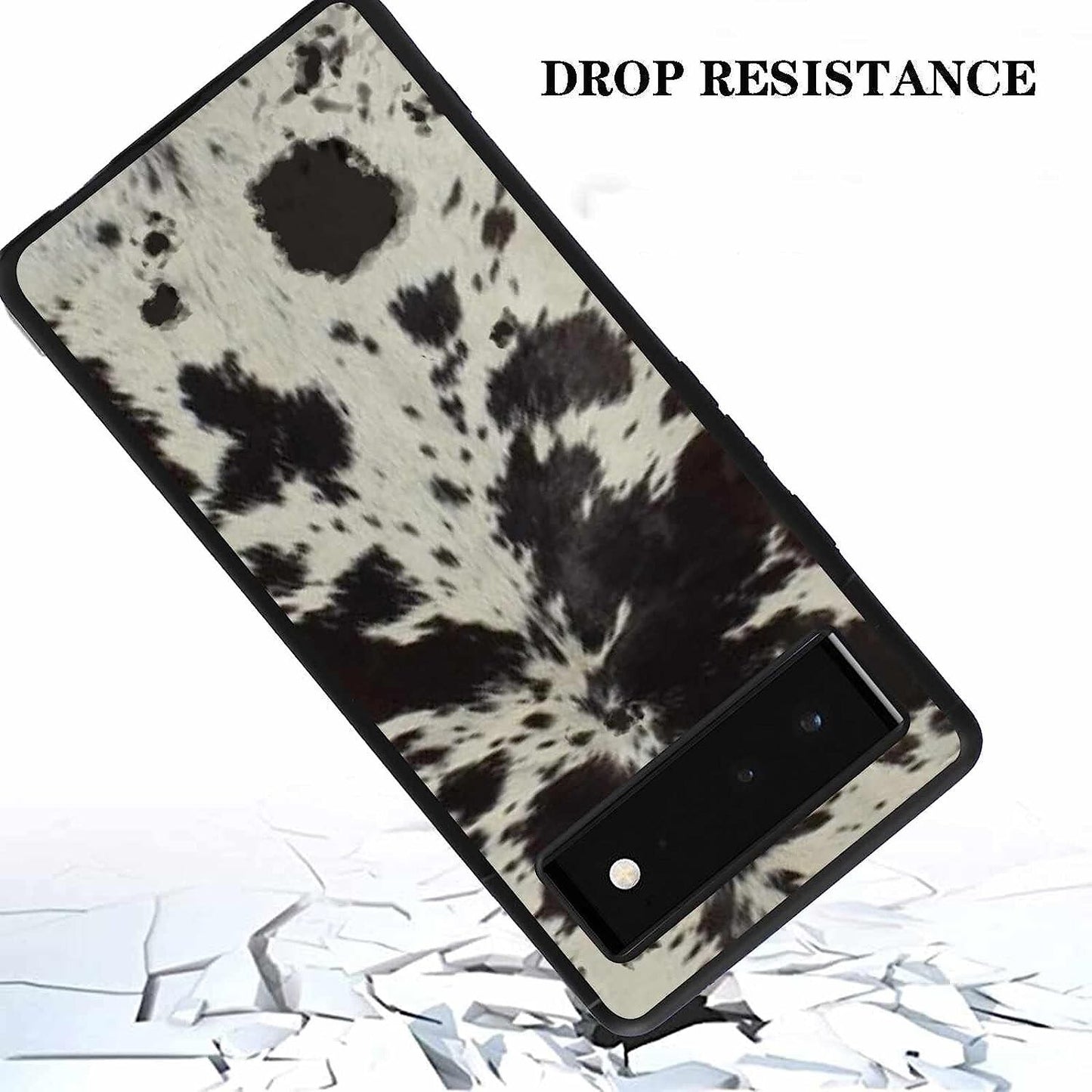 2021 Compatible Google Pixel 6 Cowhide Brown Western Animal Print