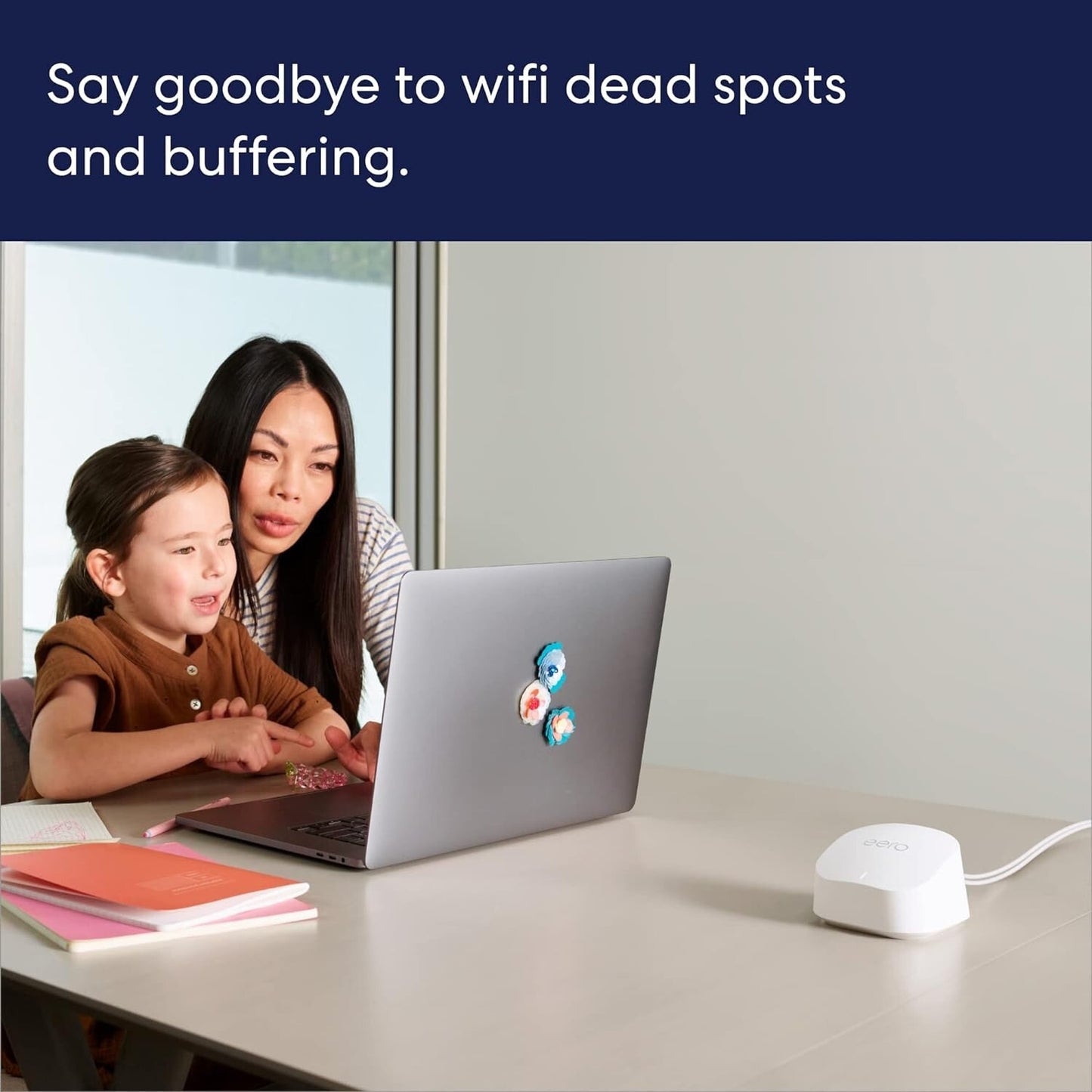 Amazon eero 6 mesh WiFi router 10 Gbps Ethernet Coverage 3 sq ft 2pack