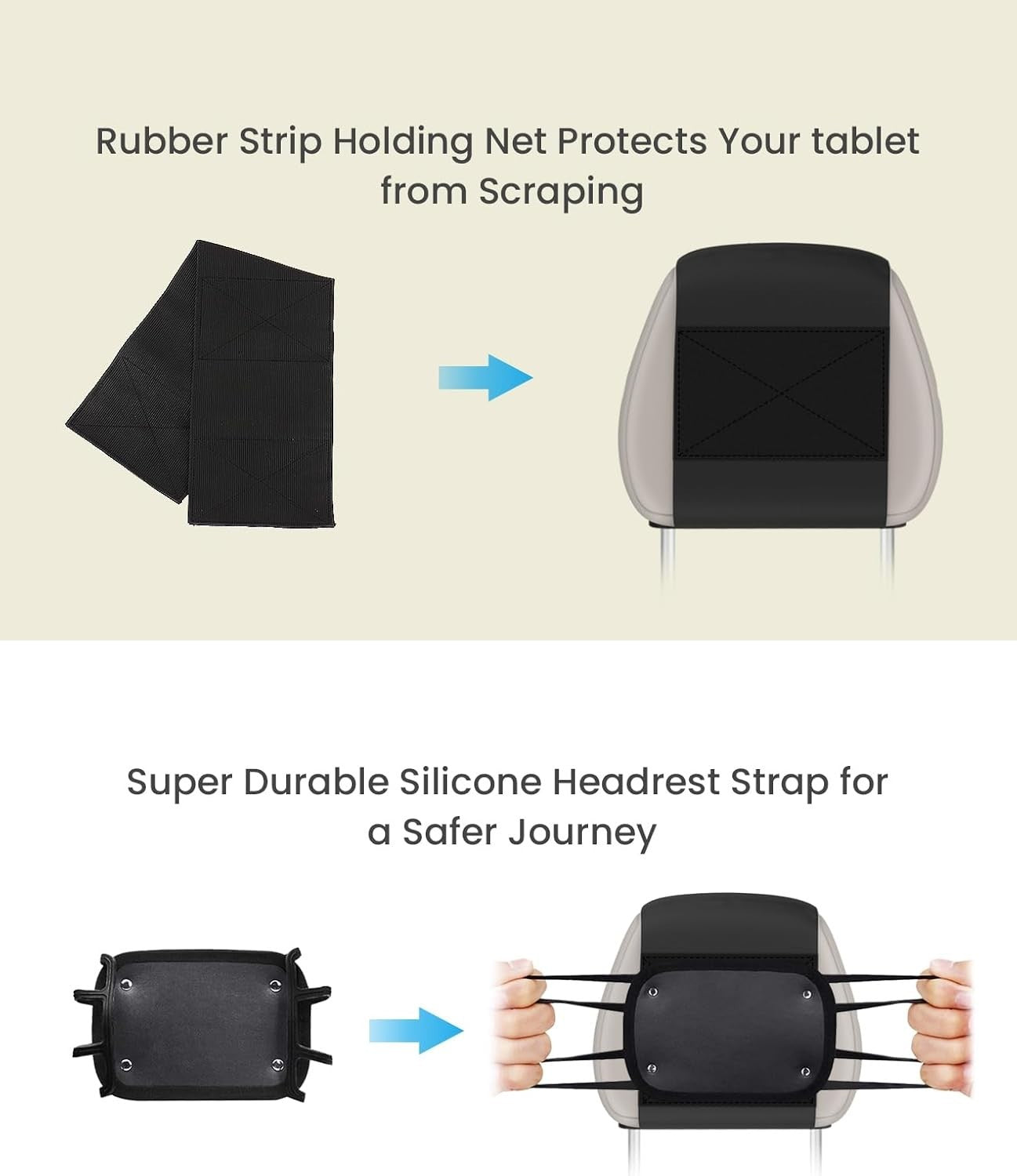 Car Tablet Holder Uni  Ipad Holders Car Mount Headrest for All 7-12.9" Tablets