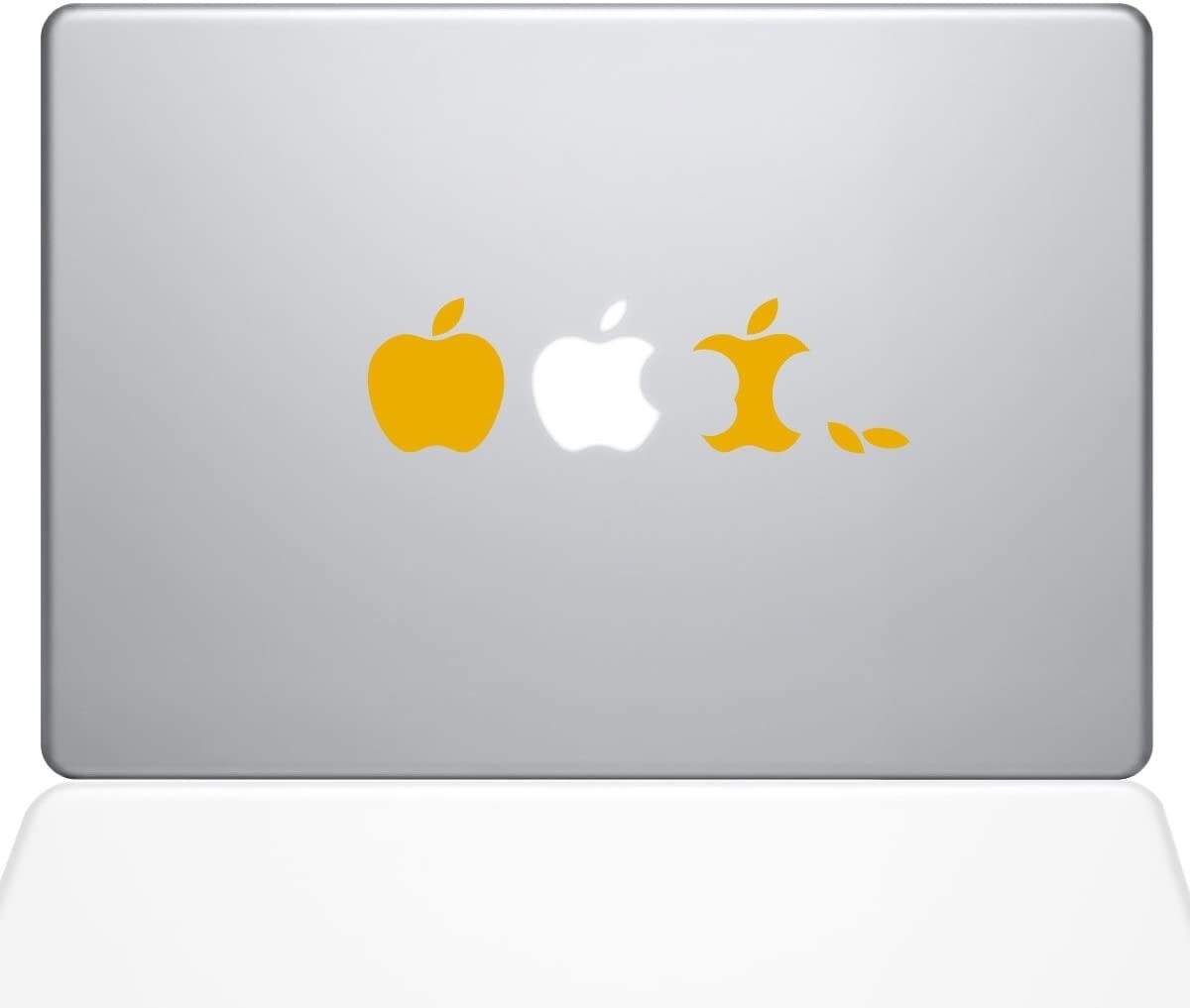 Decal Guru Edible Apple MacBook Decal Vinyl Sticker 11 MacBook Air Yellow