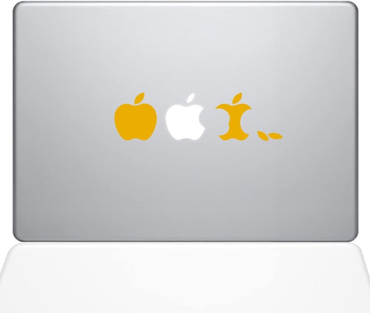 Decal Guru Edible Apple MacBook Decal Vinyl Sticker 11 MacBook Air Yellow