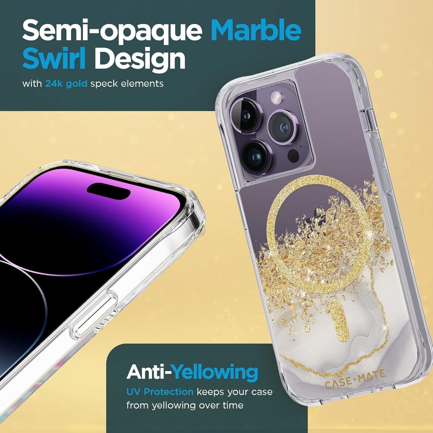 Mate Apple iPhone 14 Pro Karat Marble w MagSafe AntiScratch