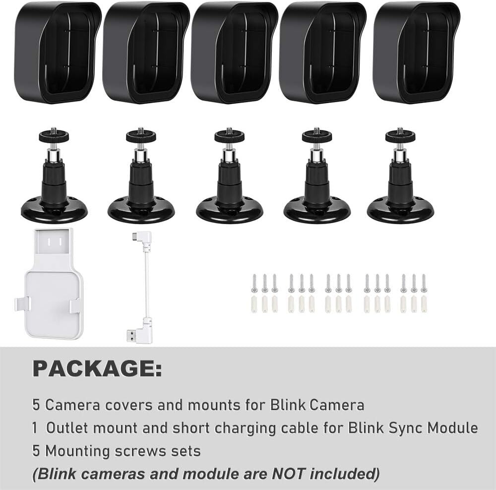 AllNew Blink Outdoor Camera Wall Mount 360 Adjustable Mount Weather Proo