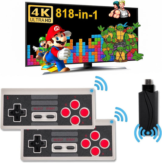 LIFTREN 818 Wireless Retro Game Console Builtin Classic Games Handheld