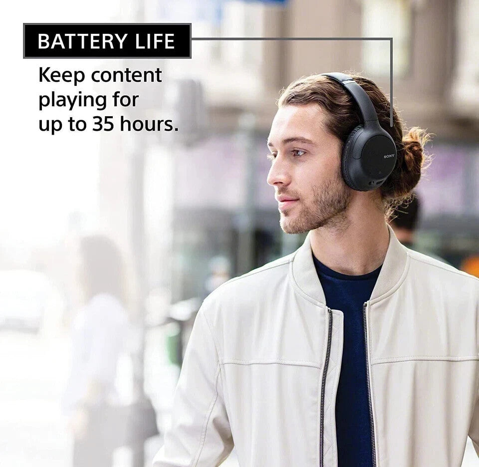 Sony Wireless Noise-Cancelling Over-The-Ear Headphones WH-CH710N - Black