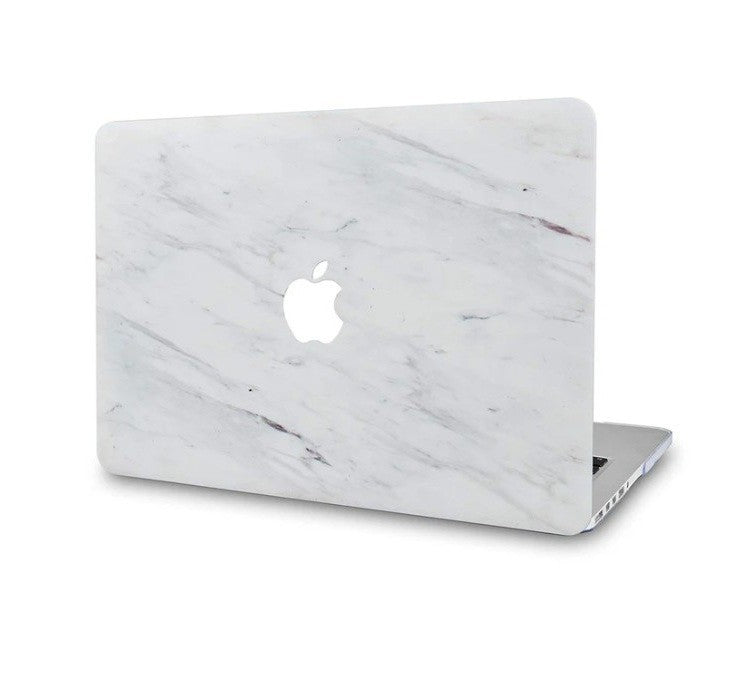 LuvCase MacBook Pro 13" A1278 Case – 5-in-1 White Marble Set w/ Sleeve & Cover